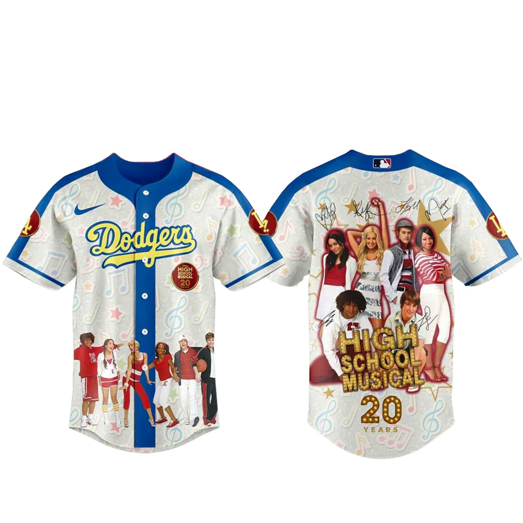 Los Angeles Dodgers x 20th Anniversary High School Musical Baseball Jersey