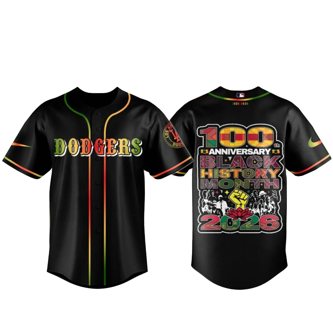Los Angeles Dodgers x Black History Month 1926-2026 Baseball Jersey