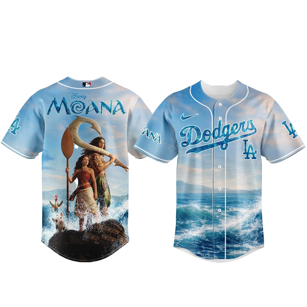Los Angeles Dodgers x Moana Live Action 2026 Baseball Jersey