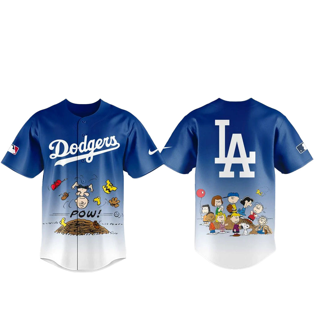 Los Angeles Dodgers x Peanuts Baseball Jersey