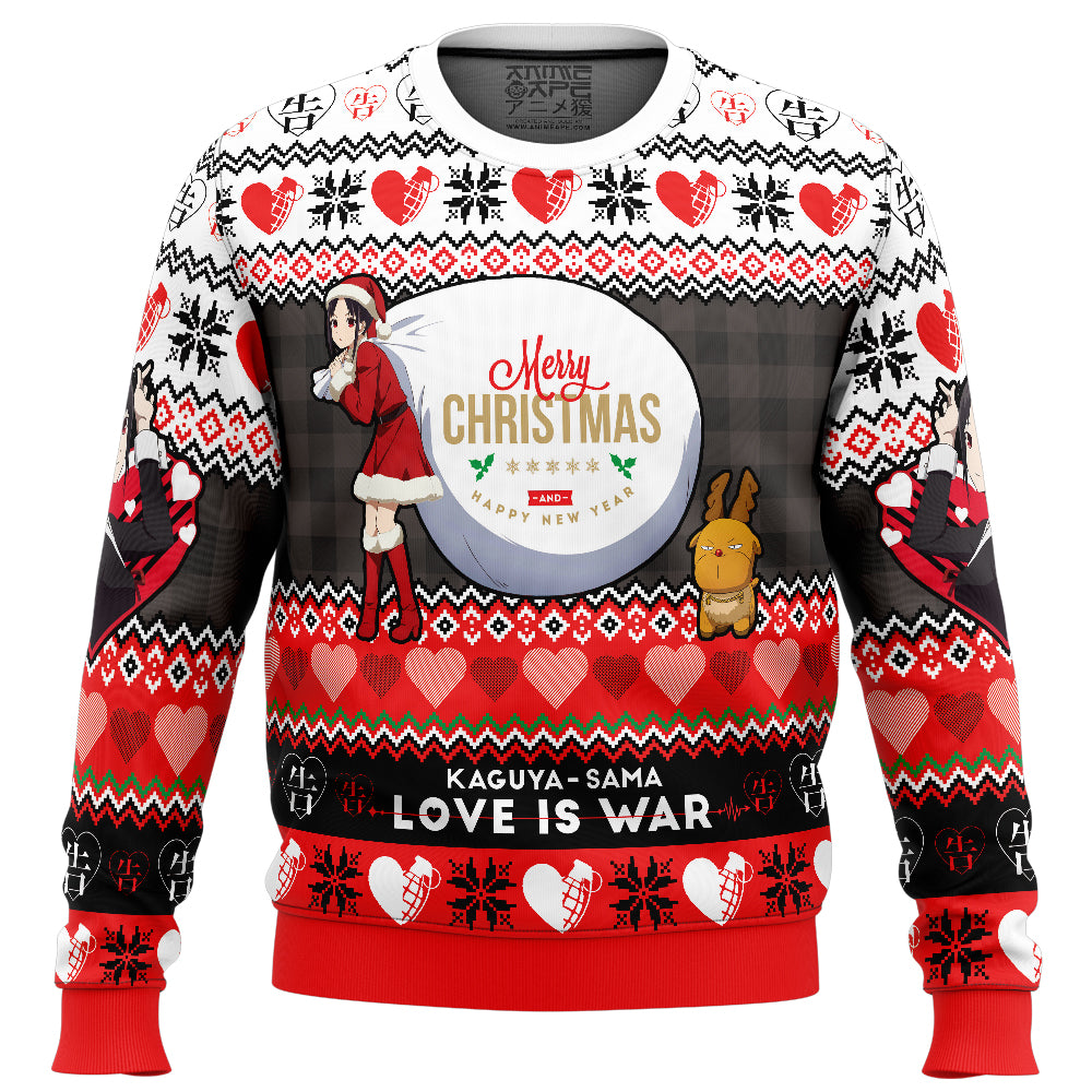 Merry Christmas And Happy New Year Kaguya-Sama Love Is War Ugly Christmas Sweater