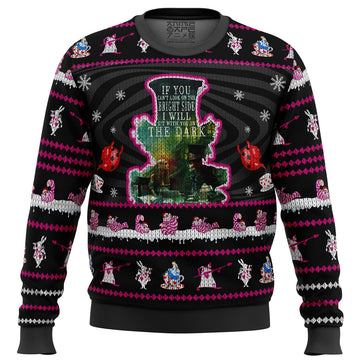 Mad Hatter Alice In Wonderland Ugly Christmas Sweater
