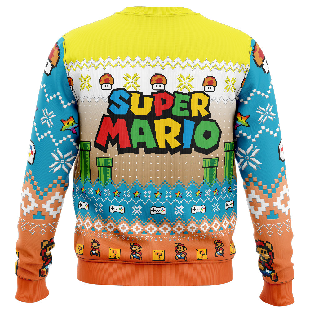 Mario Adventure of Mario Bros Ugly Christmas Sweater