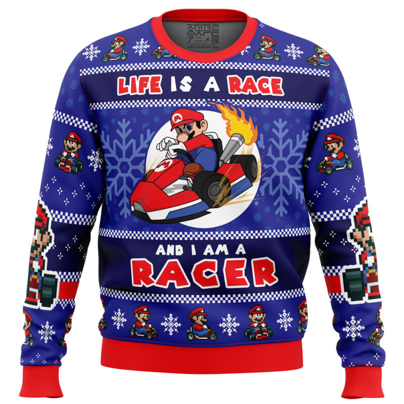 Mario Kart Racer Super Mario Bros. Ugly Christmas Sweater