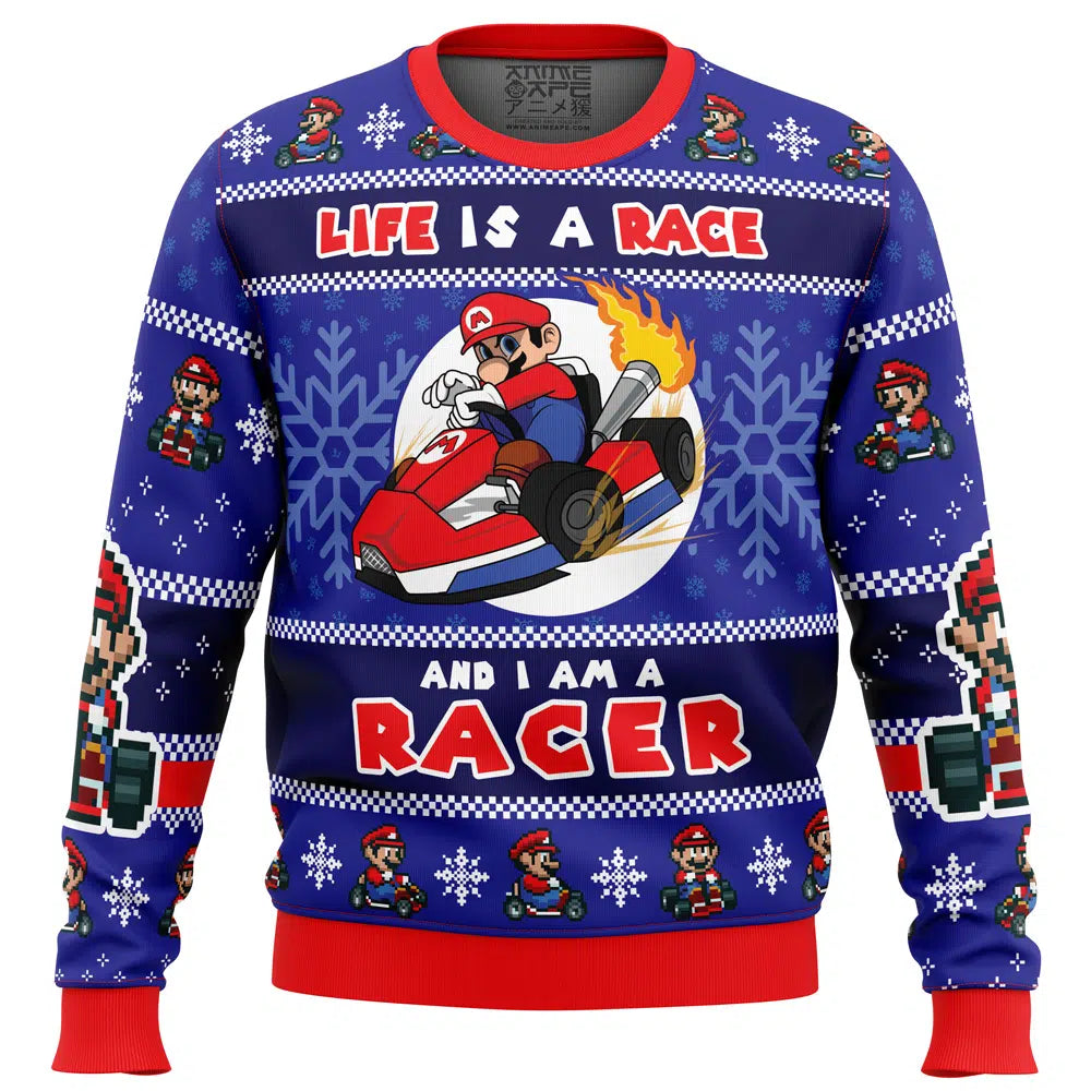 Mario Kart Racer Super Mario Bros. Ugly Christmas Sweater