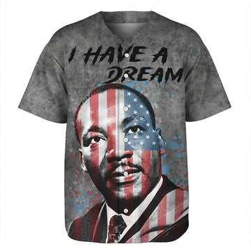 Martin Luther King I Have A Dream History Baseball Jersey
