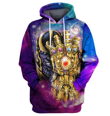 Marvel Thanos Infinity Galaxy 3d Hoodie Zip Hoodie