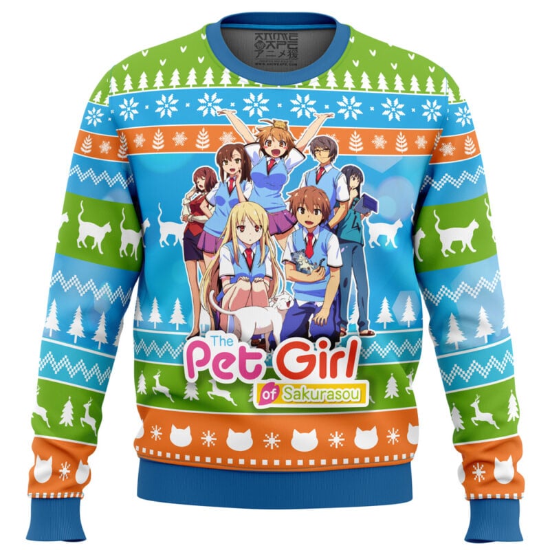 Mashiro and Friends The Pet Girl of Sakurasou Ugly Christmas Sweater