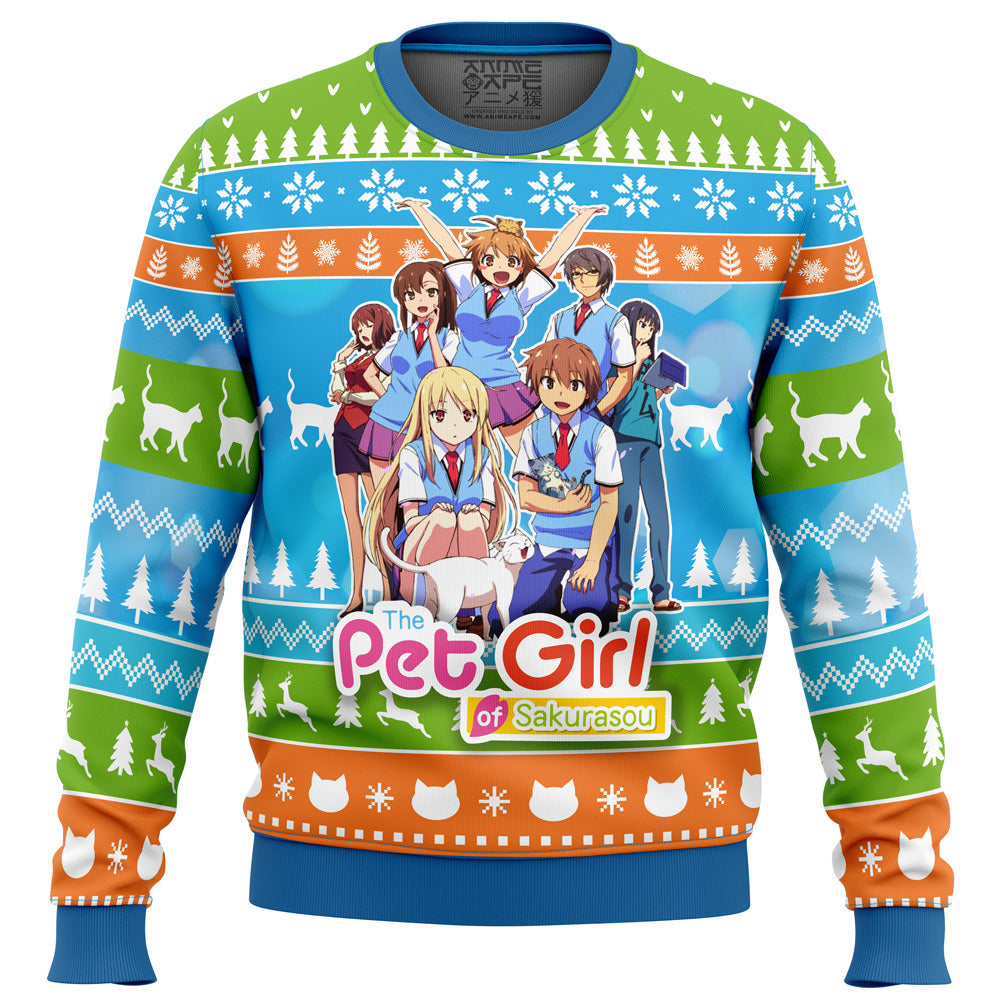 Mashiro and Friends The Pet Girl of Sakurasou Ugly Christmas Sweater
