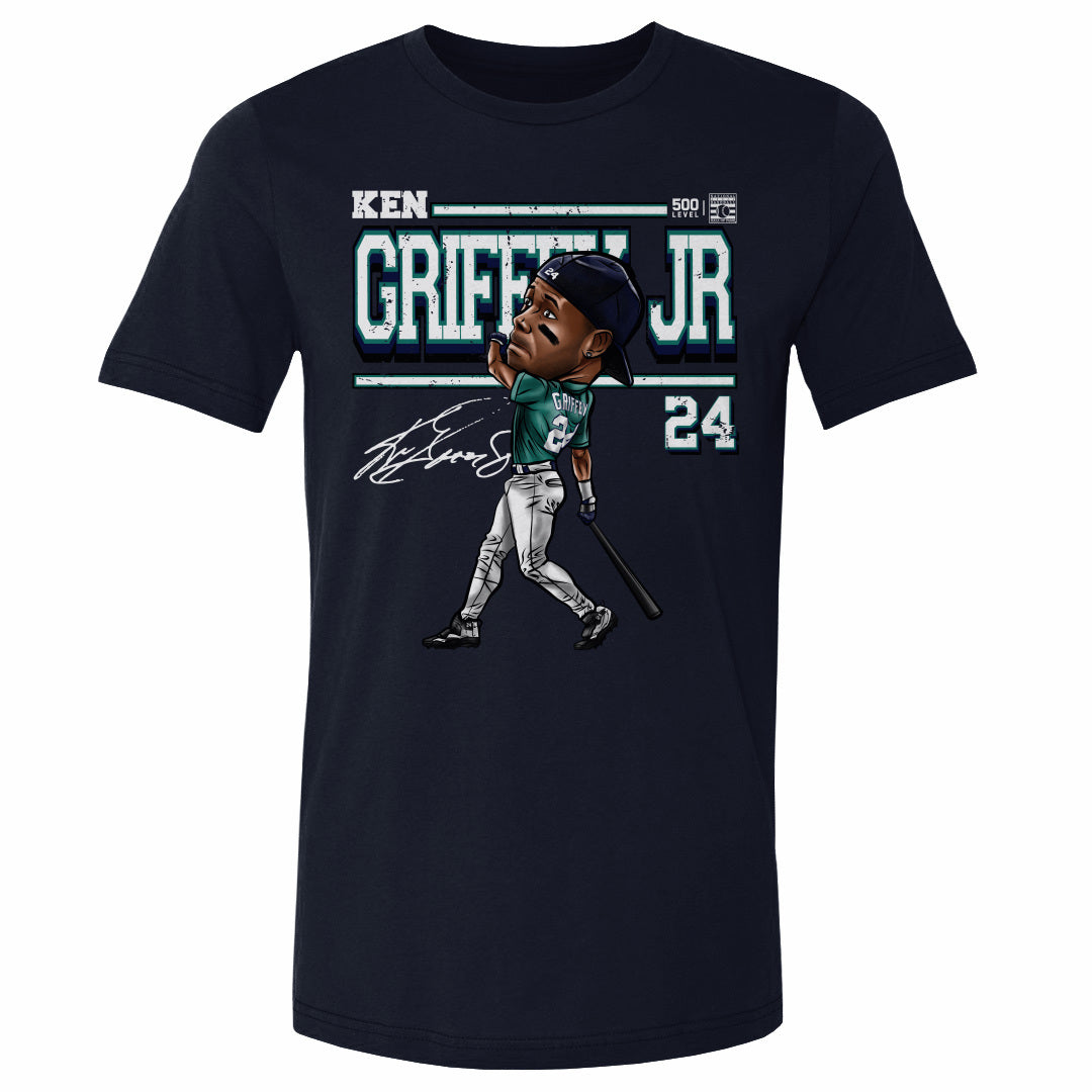 Ken Griffey Jr. Seattle Derby Cartoon  - Allenshoesaccessories