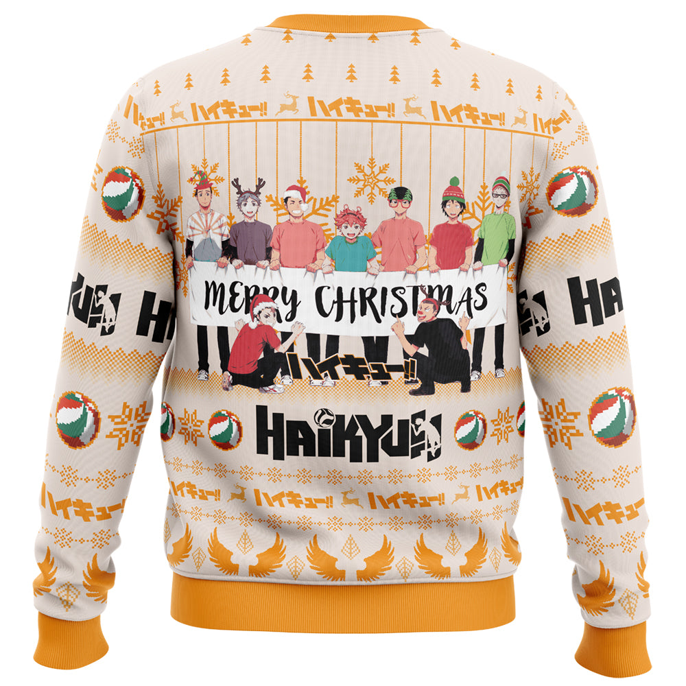 Merry Christmas Karasuno High Haikyuu!! Ugly Christmas Sweater