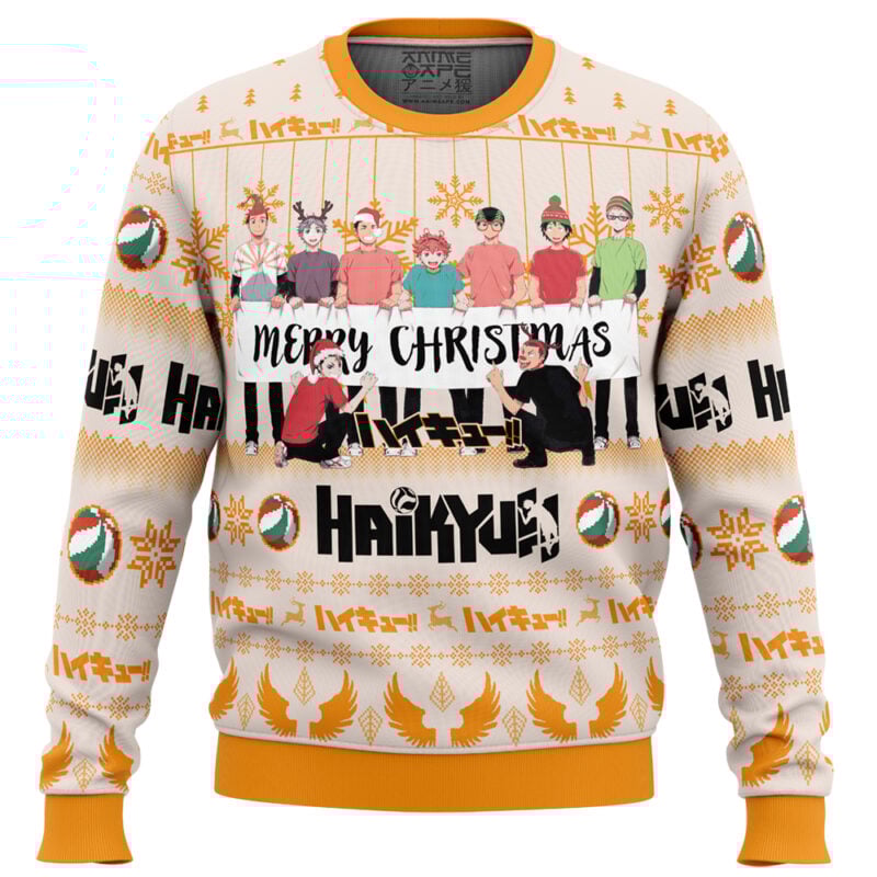 Merry Christmas Karasuno High Haikyuu!! Ugly Christmas Sweater