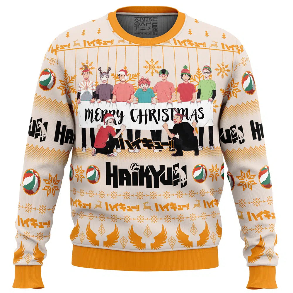 Merry Christmas Karasuno High Haikyuu!! Ugly Christmas Sweater