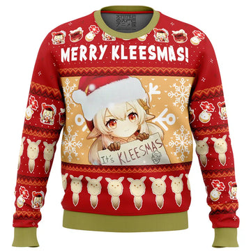 Merry Kleesmas Klee Genshin Impact Ugly Christmas Sweater