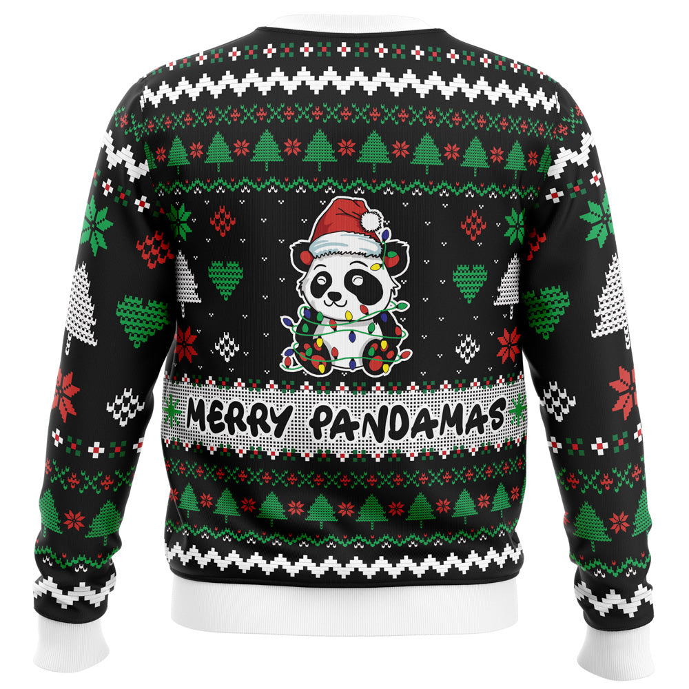 Merry Pandamas Ugly Christmas Sweater