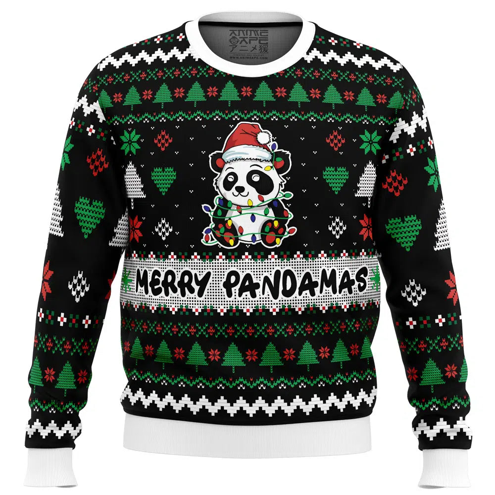 Merry Pandamas Ugly Christmas Sweater