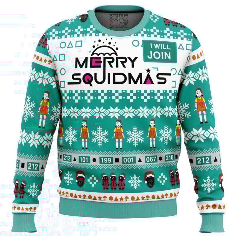 Merry Squidmas Squid Game Christmas Sweater