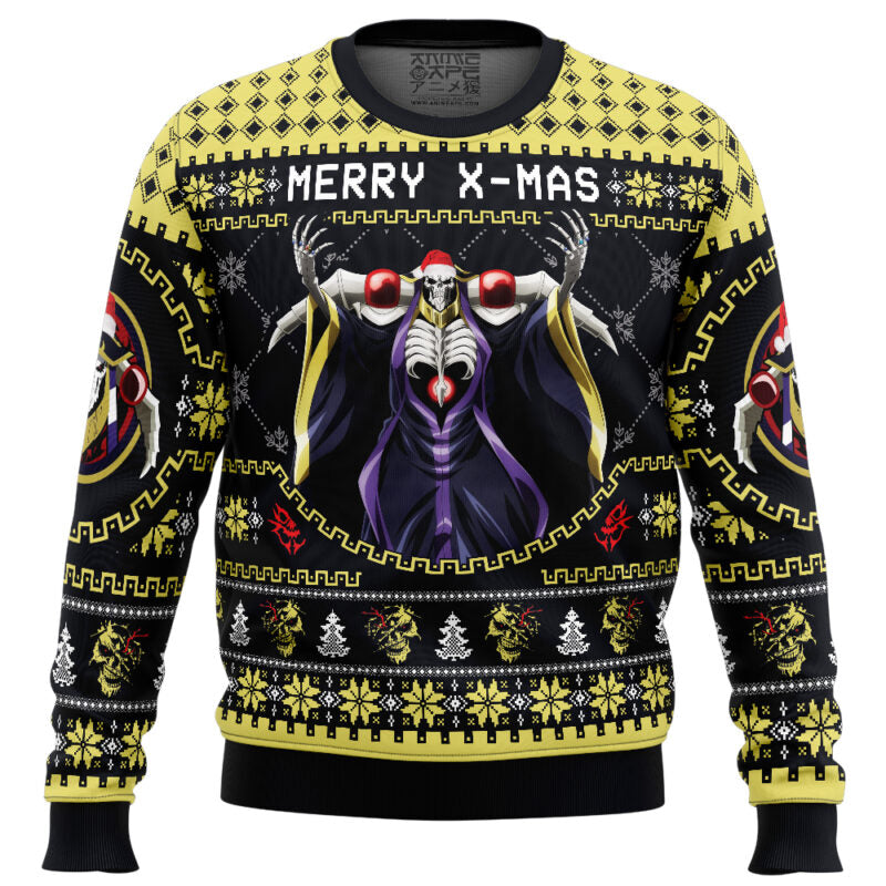 Merry X-Mass Ainz Ooal Gown Overlord Ugly Christmas Sweater