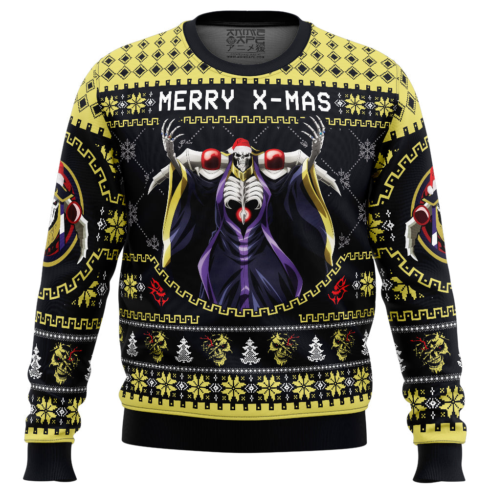 Merry X-Mass Ainz Ooal Gown Overlord Ugly Christmas Sweater