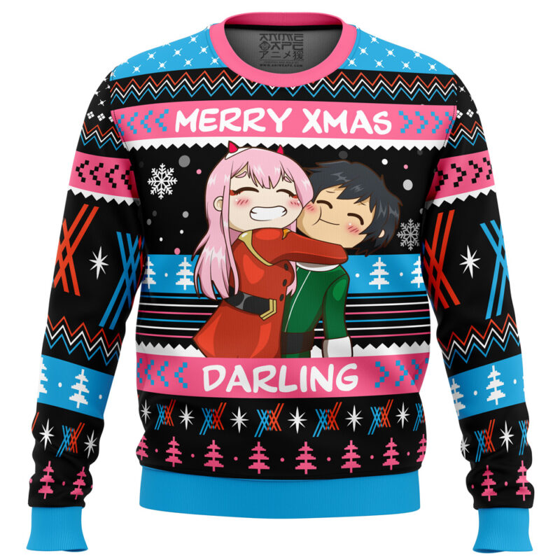 Merry Xmas Darling Darling in the FranXX Ugly Christmas Sweater