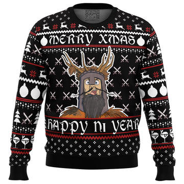 Merry Xmas Happy Ni Year Monty Python Ugly Christmas Sweater
