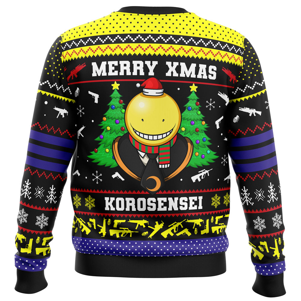 Merry Xmas Korosensei Assassination Classroom Ugly Christmas Sweater