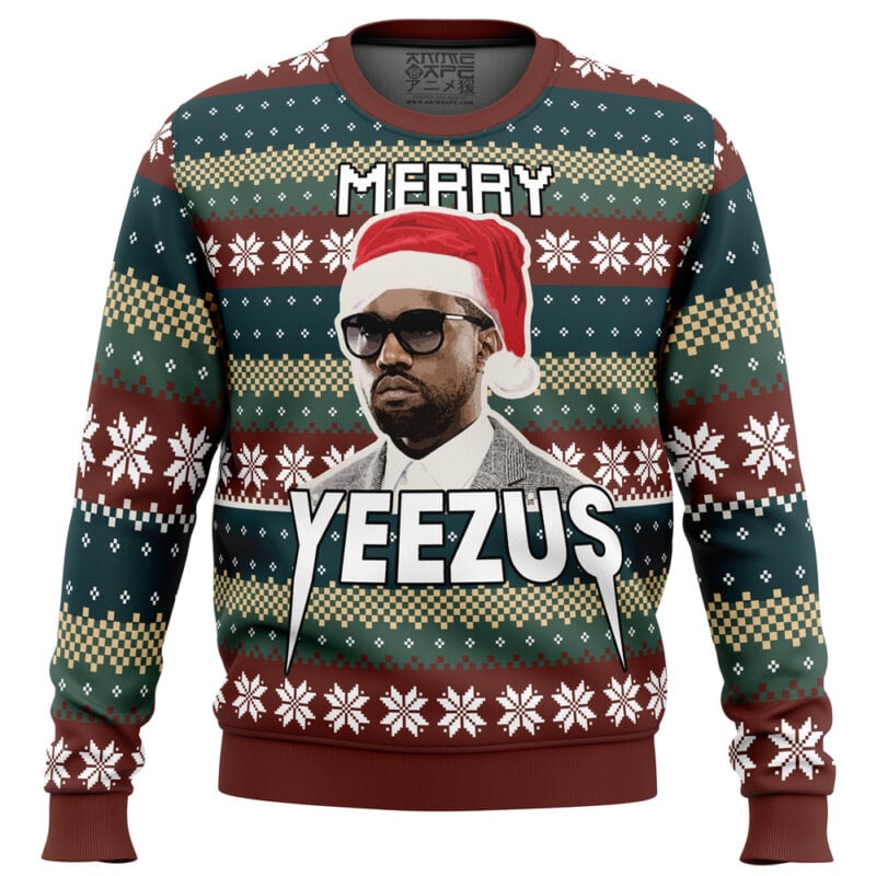 Merry Yeezus Kanye West Ugly Christmas Sweater