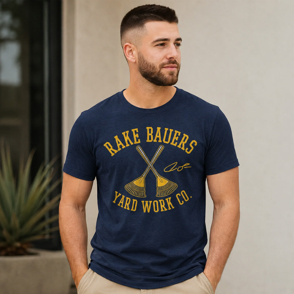 Milwaukee Brewers Jake Bauers Rake Bauers Yard Work Graphic Shirt for Baseball Fans