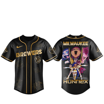 Milwaukee Brewers x Kpop Demon Hunter 2026 Golden Baseball Jersey