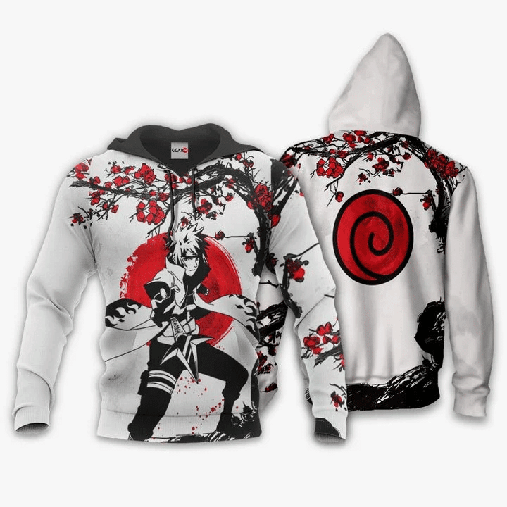 Minato Namikaze Anime Manga Naruto For Men And Women 3d Hoodie Zip Hoodie