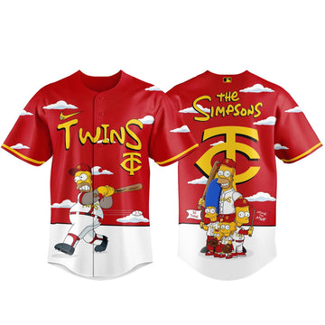 Minnesota Twins x The Simpsons 2026 Major Gameday Baseball Jersey
