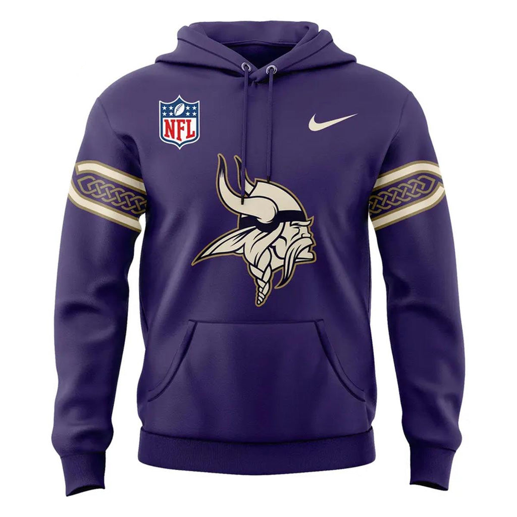 Minnesota Vikings Rivalry 2026 Purple Graphic Hoodie for Football Fans