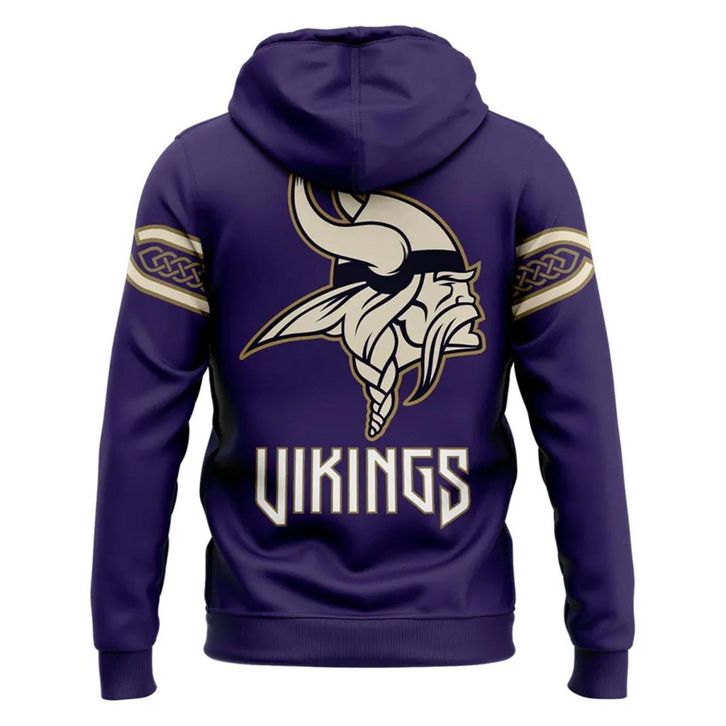 Minnesota Vikings Rivalry 2026 Purple Graphic Hoodie for Football Fans
