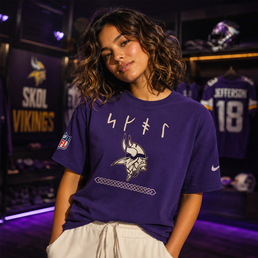 Minnesota Vikings Skol Vikes Rivalries 2026 Purple Graphic Shirt for Football Fans