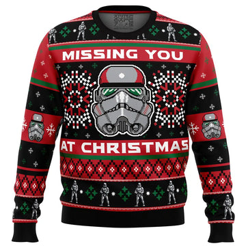 Missing You At Christmas Stormtrooper Star Wars Ugly Christmas Sweater