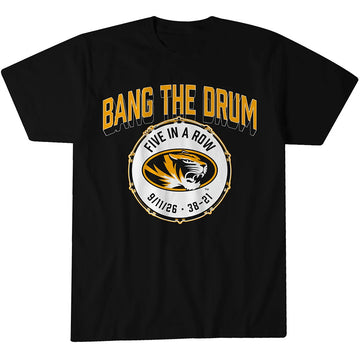 Missouri Football Bang The Drum Graphic Shirt for College Football Fans