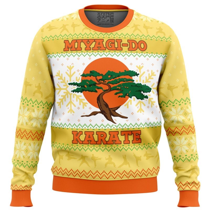 Miyagi-Do Faux Cobra Kai Ugly Christmas Sweater