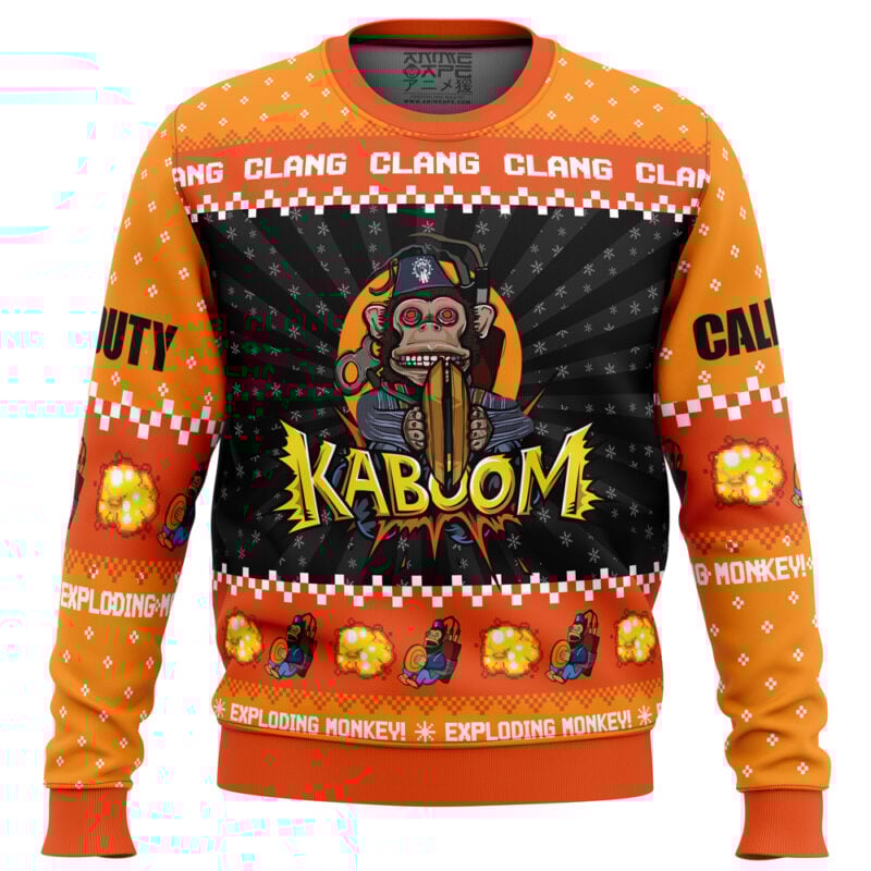 Monkey Bomb Call of Duty Ugly Christmas Sweater