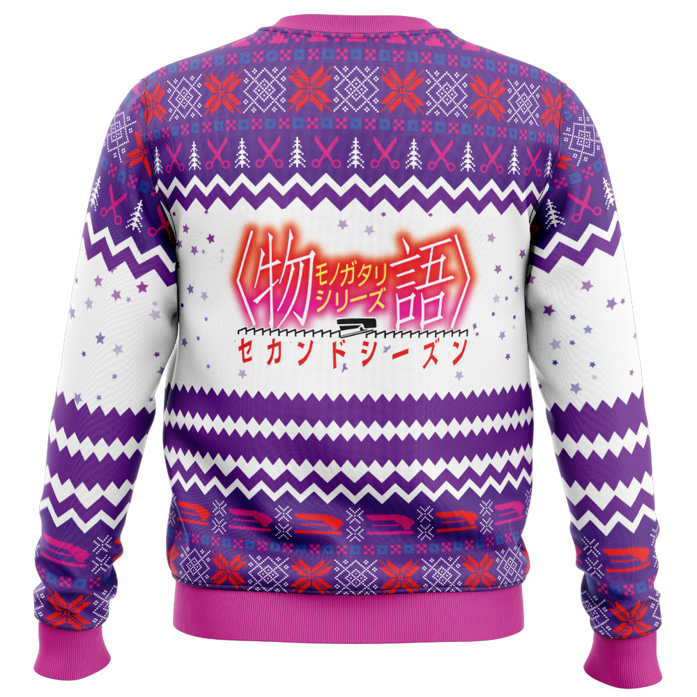 Monogatari Girls Bakemonogatari Ugly Christmas Sweater