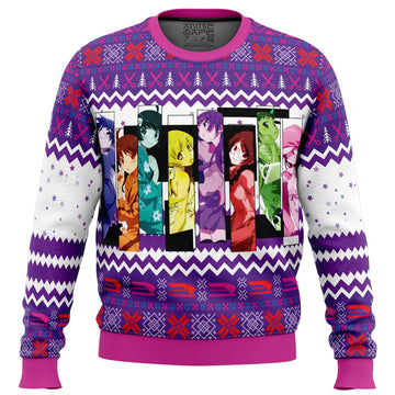 Monogatari Girls Bakemonogatari Ugly Christmas Sweater