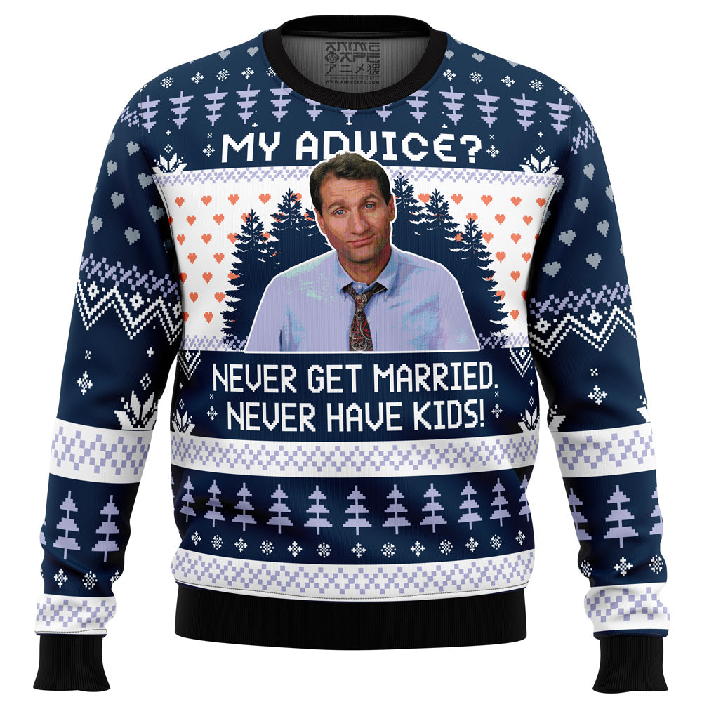 My Advice? Married With Children Ugly Christmas Sweater