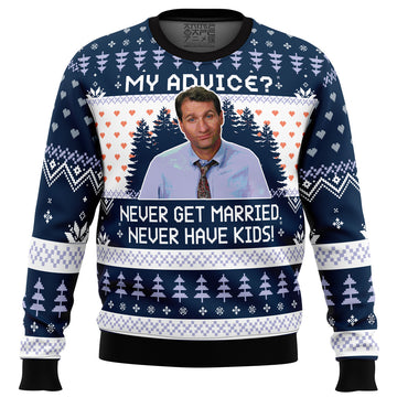 My Advice? Married With Children Ugly Christmas Sweater