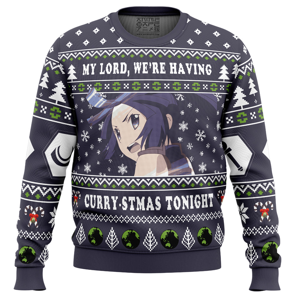 My Lord, Were Having A Curry-stmas Tonight Log Horizon Ugly Christmas Sweater