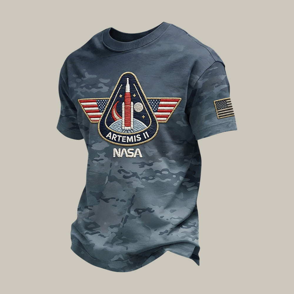 NASA Artemis 2 Mission T-Shirt Space Exploration Rocket Launch Merchandise Future Astronaut Gift Retro 2026 Artemis II