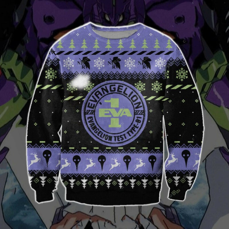 Neon Genesis Evangelion Christmas Sweater