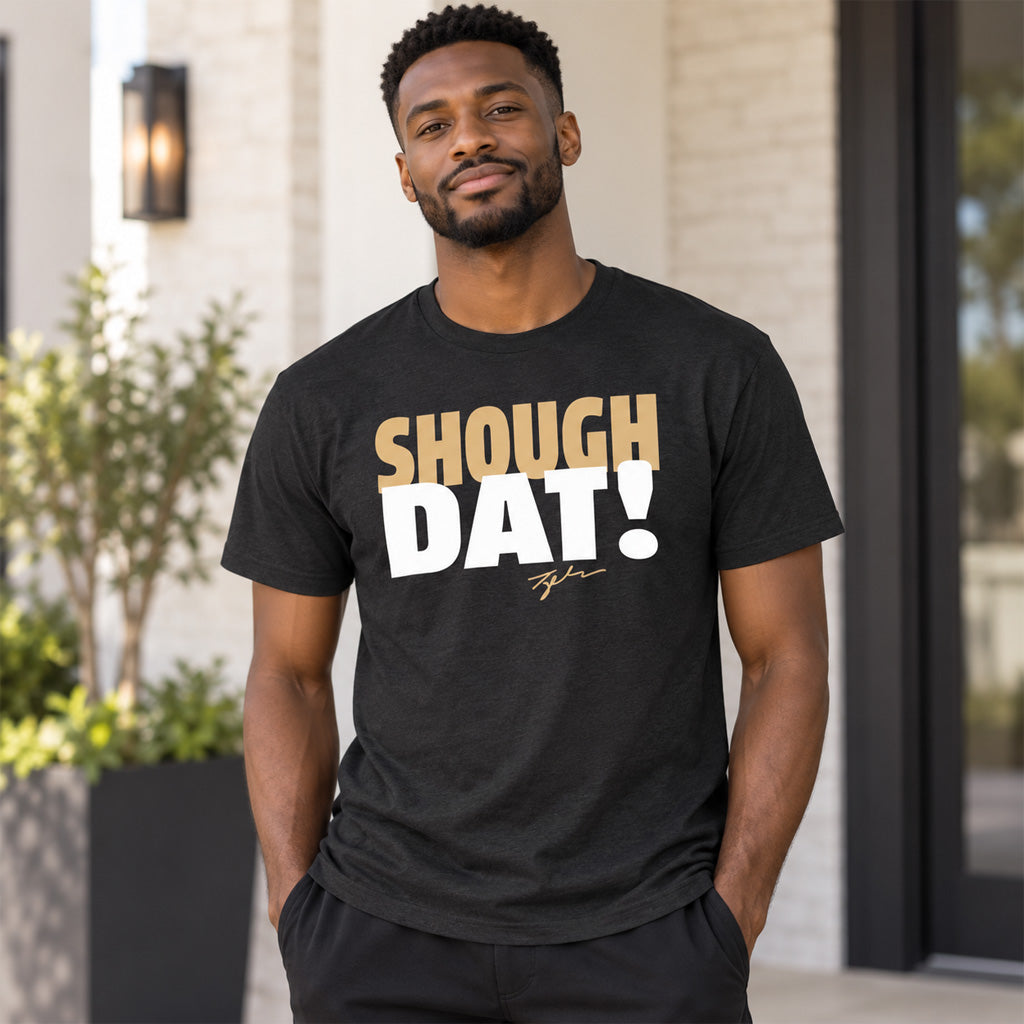New Orleans Saints Tyler Shough Dat Graphic Shirt for Football Fans