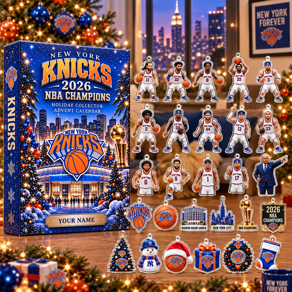 New York Knicks Champions 2026 Holiday Advent Calendar For Basketball Fans