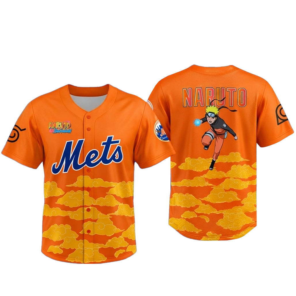 New York Mets Naruto Shippuden Night 2026 Baseball Jersey