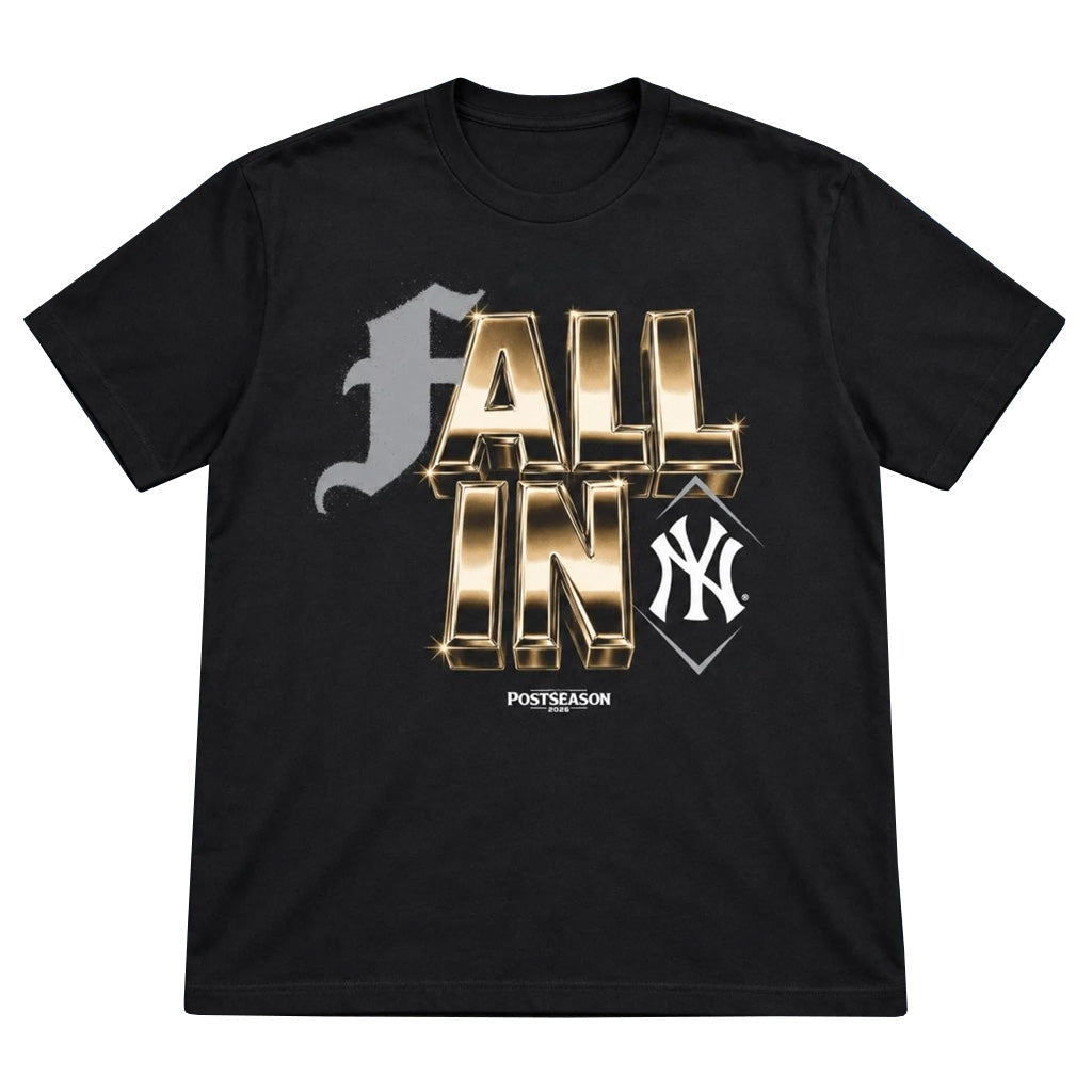 New York Yankees Fall In Yankees 2026 Postseason Locker Room Graphic T-Shirt for Baseball Fans