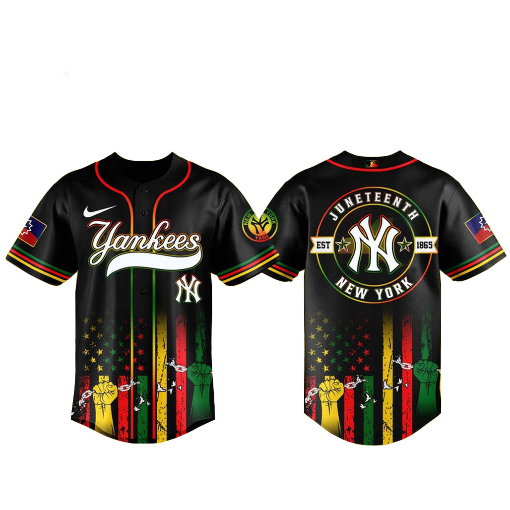 New York Yankees Juneteenth Day 2026 Celebration Baseball Jersey